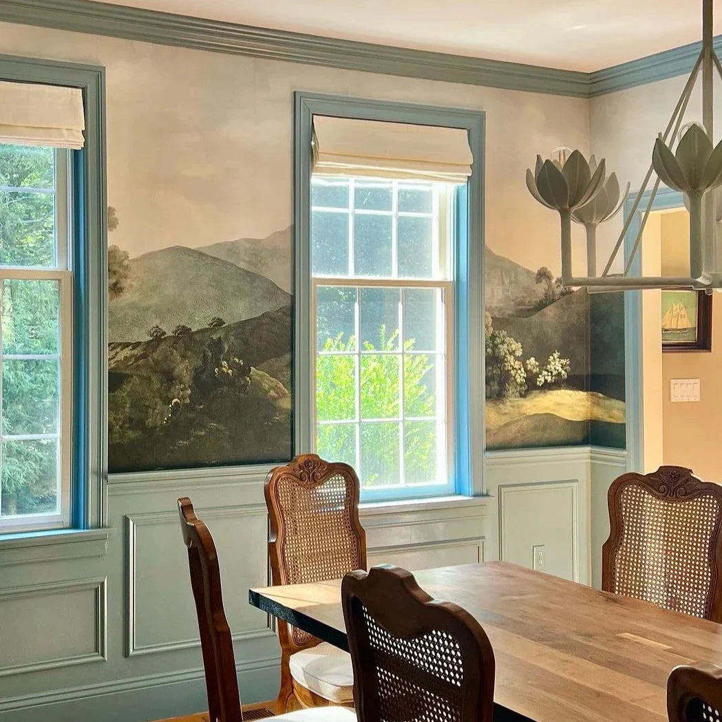 Isabella Beige White Inside Mounted Roman Shade