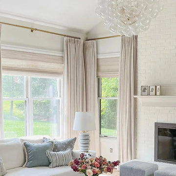 Jawara Luxury Linen Cotton Curtain Pleated- -TWOPAGES
