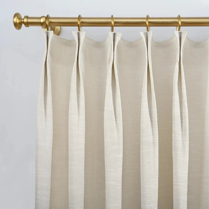 Jawara Luxury Linen Cotton Curtain Pleated- -TWOPAGES