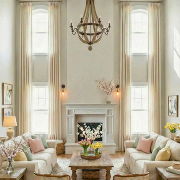 Liz Loft Curtain Extra Long Pleated Curtains -TWOPAGES