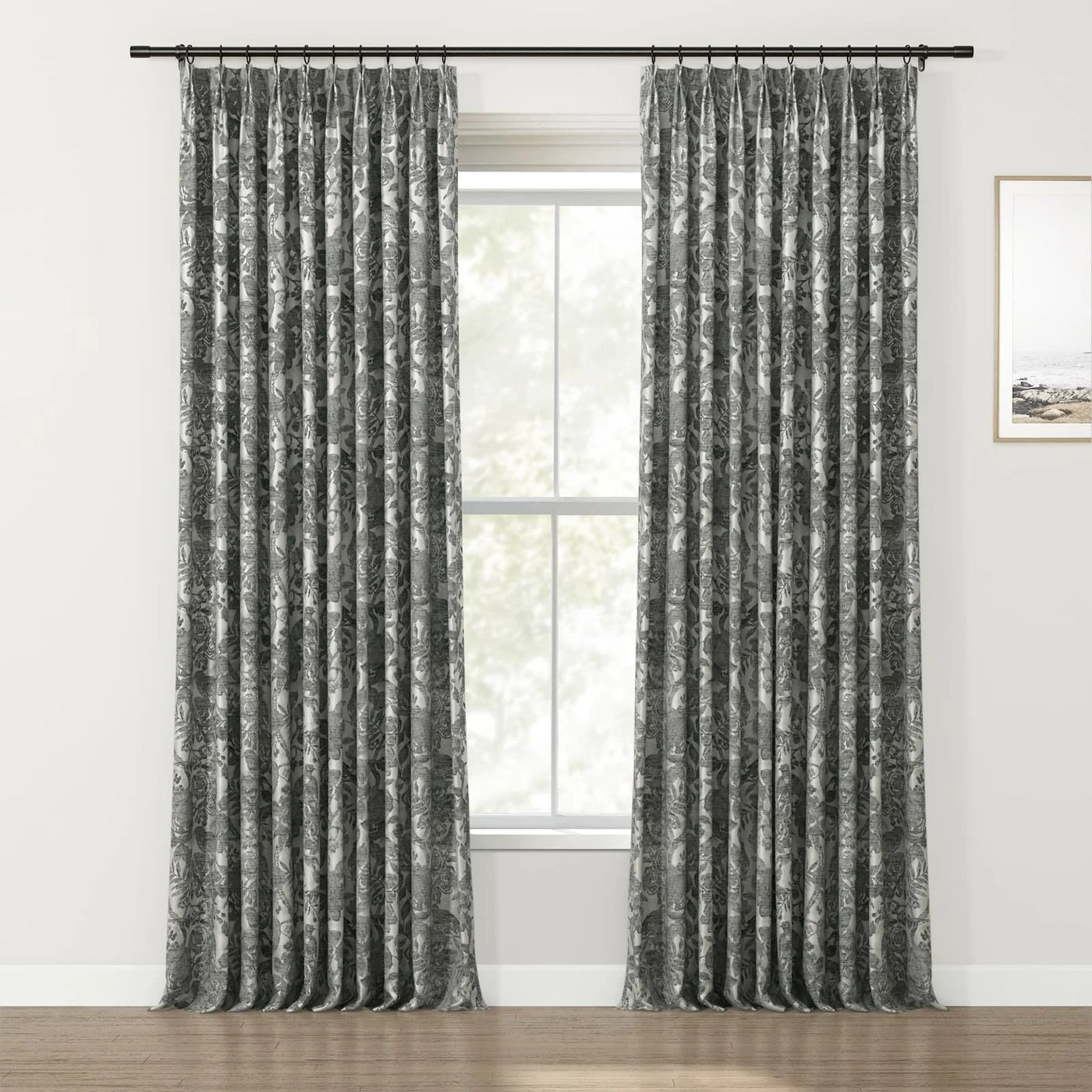 Lydia Garden Jacquard Curtain Pleated TWOPAGES