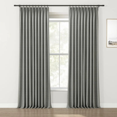 Lydia Mesh Jacquard Curtain Pleated TWOPAGES