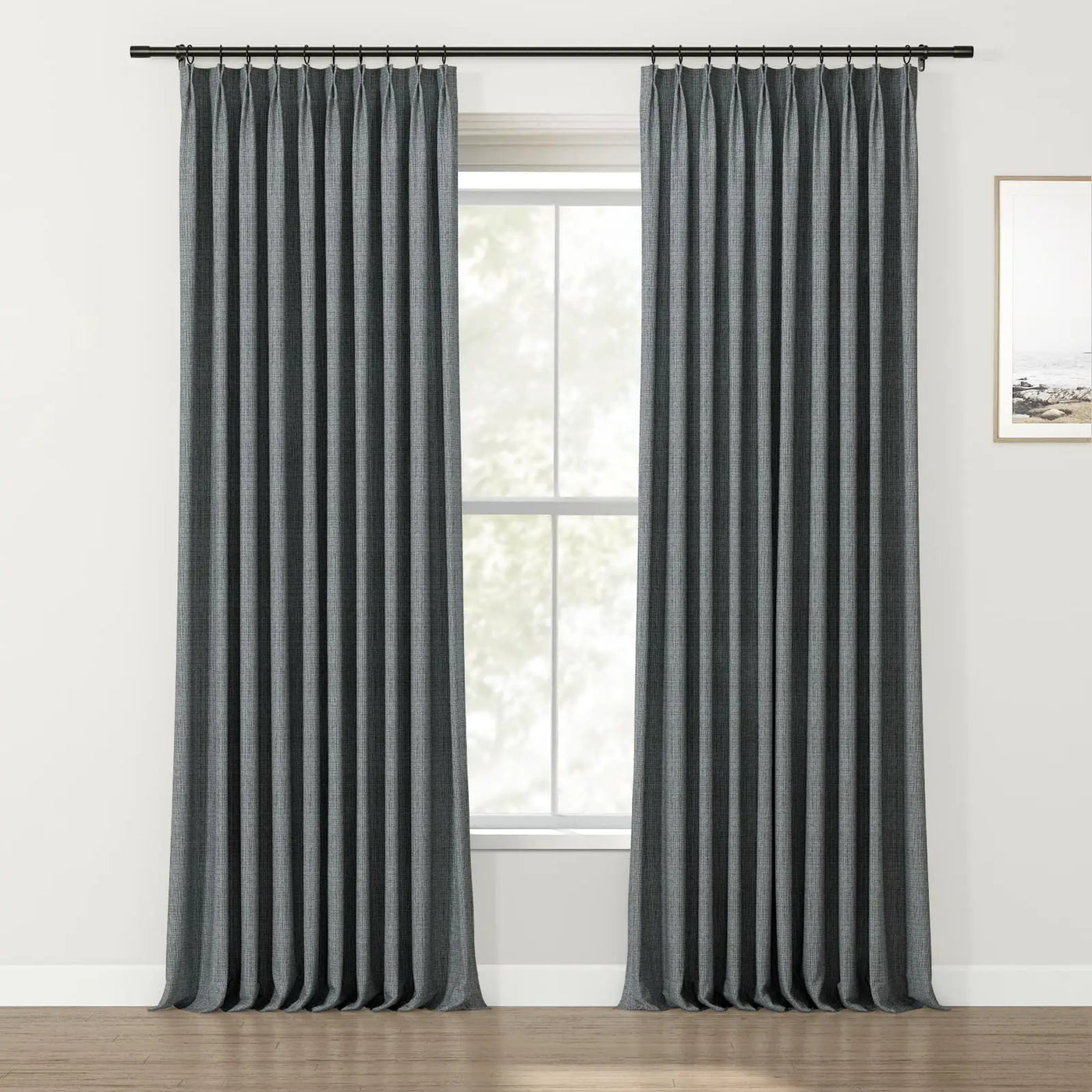 Lydia Mesh Jacquard Curtain Pleated TWOPAGES