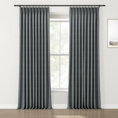 Lydia Mesh Jacquard Curtain Pleated TWOPAGES