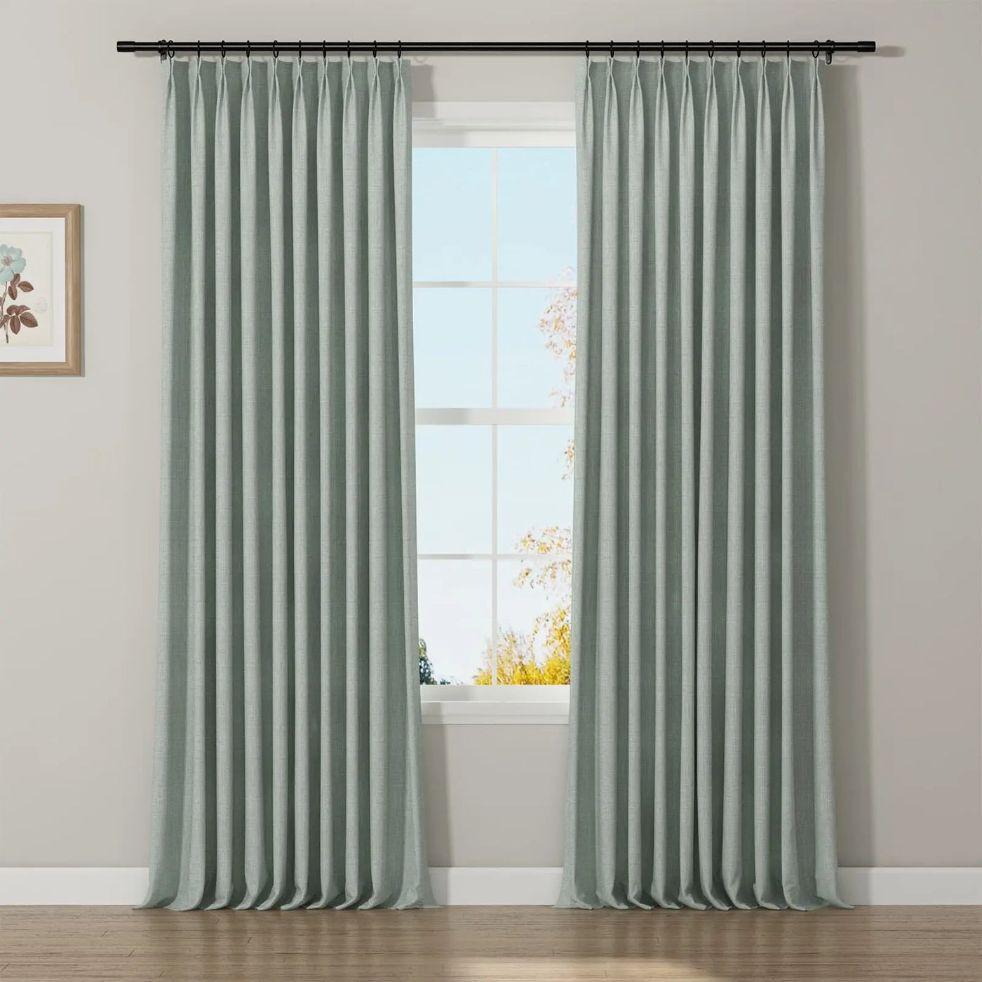 Lydia Mesh Jacquard Curtain Pleated TWOPAGES