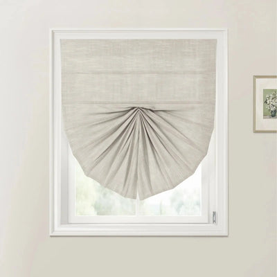 Custom Fan Roman Shades Cord Lift -TWOPAGES