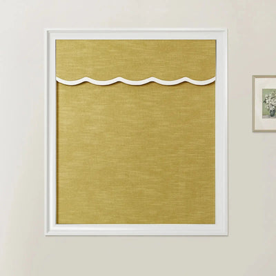 Jawara Linen Cotton Valanced Day Night Roman Shade Cord Lift -TWOPAGES