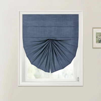 Custom Fan Roman Shades Cord Lift -TWOPAGES
