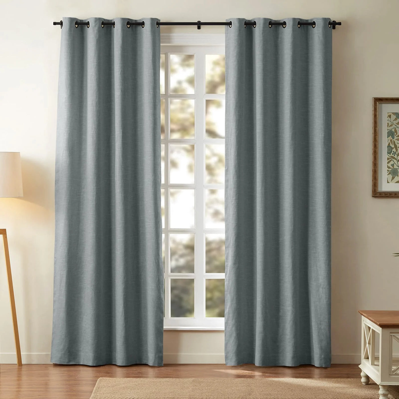 Jawara Luxury Linen Cotton Curtain Grommet -TWOPAGES