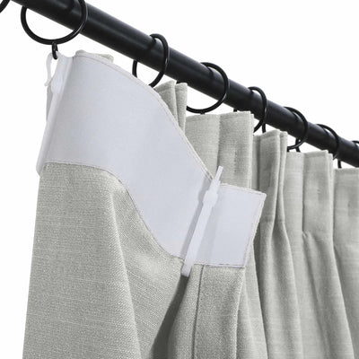 Jawara Luxury Linen Cotton Curtain Pleated -TWOPAGES