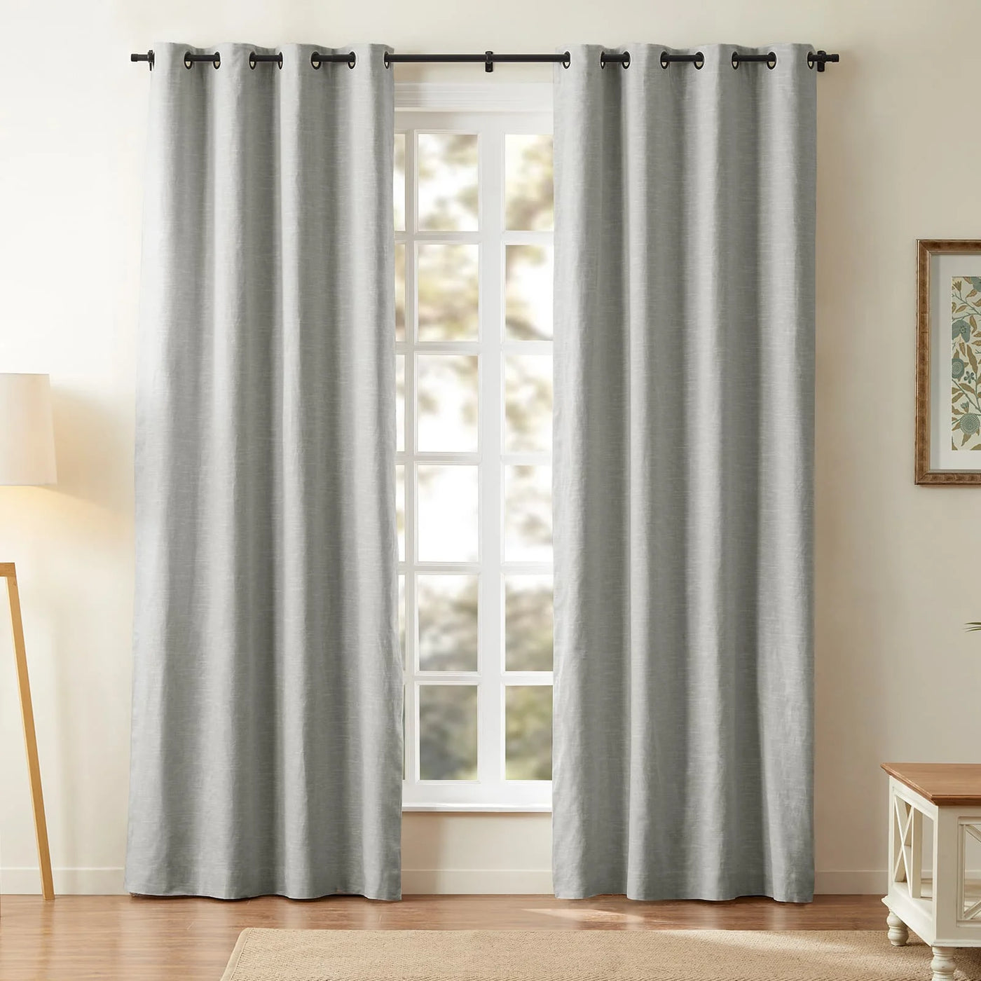 Jawara Luxury Linen Cotton Curtain Grommet -TWOPAGES