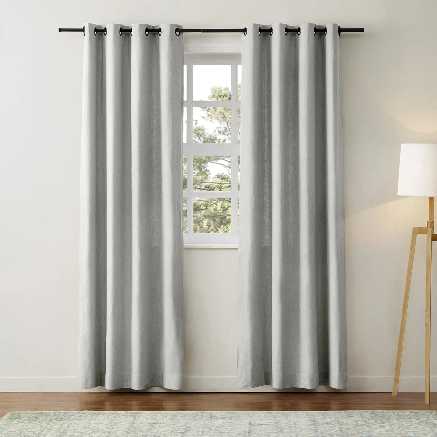 Jawara Luxury Linen Cotton Curtain Grommet -TWOPAGES