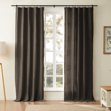 Jawara Luxury Linen Cotton Curtain Soft Top -TWOPAGES