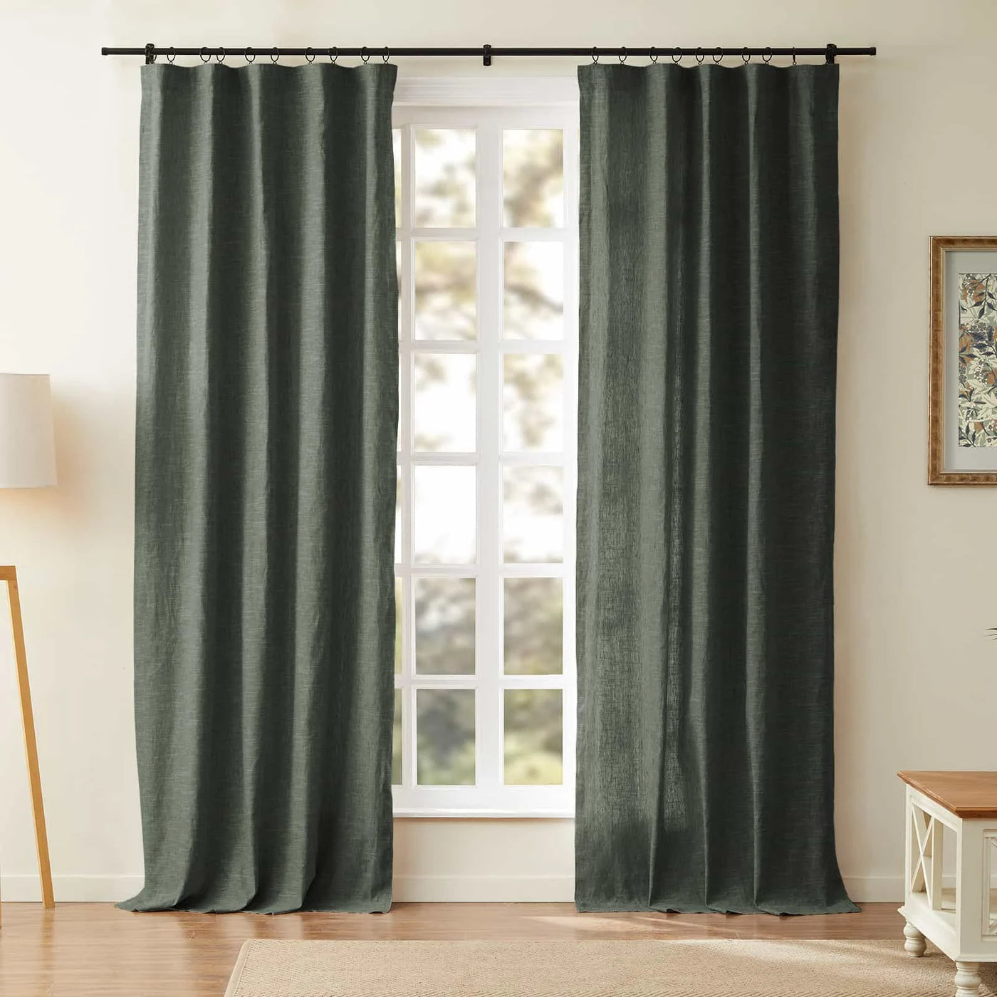 Jawara Luxury Linen Cotton Curtain Soft Top -TWOPAGES