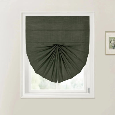 Custom Fan Roman Shades Cord Lift -TWOPAGES