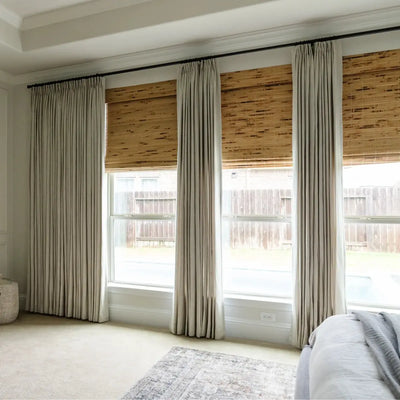 Jawara Luxury Linen Cotton Curtain Pleated -TWOPAGES