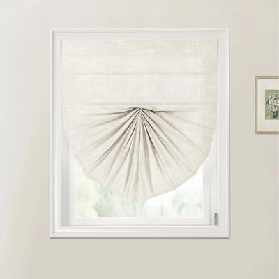 Custom Fan Roman Shades Cord Lift -TWOPAGES