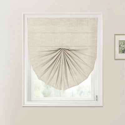 Custom Fan Roman Shades Cord Lift -TWOPAGES