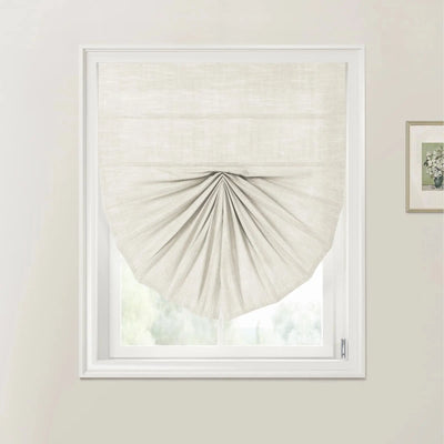 Custom Fan Roman Shades Cord Lift -TWOPAGES