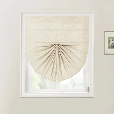 Custom Fan Roman Shades Cord Lift -TWOPAGES