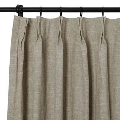 Jawara Luxury Linen Cotton Curtain Pleated -TWOPAGES