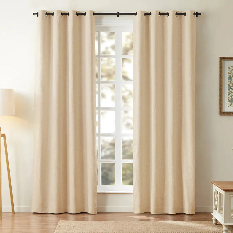Jawara Luxury Linen Cotton Curtain Grommet TWOPAGES