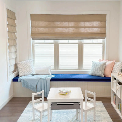 Custom Deco Fold Roman Shade Cordless -TWOPAGES