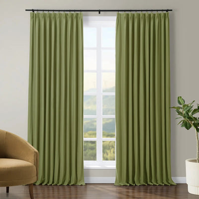 Tavis Premium Velvet Curtain Pleated TWOPAGES