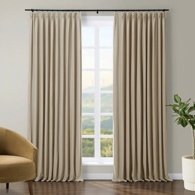 Tavis Premium Velvet Curtain Pleated TWOPAGES