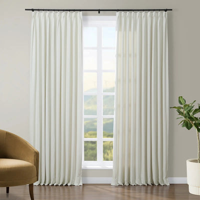 Tavis Premium Velvet Curtain Pleated TWOPAGES