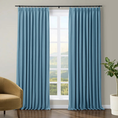 Tavis Premium Velvet Curtain Pleated TWOPAGES