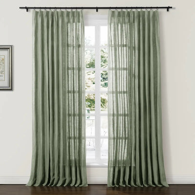 Doris 100% Linen Curtain Soft Top TWOPAGES