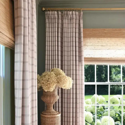 Natural Jute Bamboo Woven Shade - Bark TWOPAGES CURTAINS