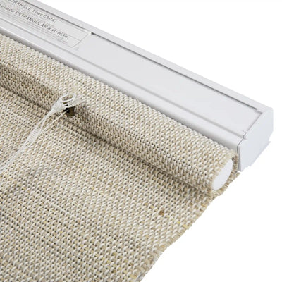 Natural Ramie Top Down Bottom Up Woven Wood Shade Cordless - Coconut -TWOPAGES