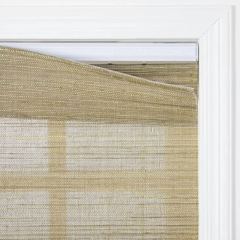 Natural Ramie Top Down Bottom Up Woven Wood Shade Cordless - Coconut -TWOPAGES CURTAINS