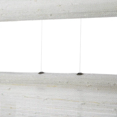 Natural Ramie Top Down Bottom Up Woven Wood Shade Cordless - Rattan White-TWOPAGES