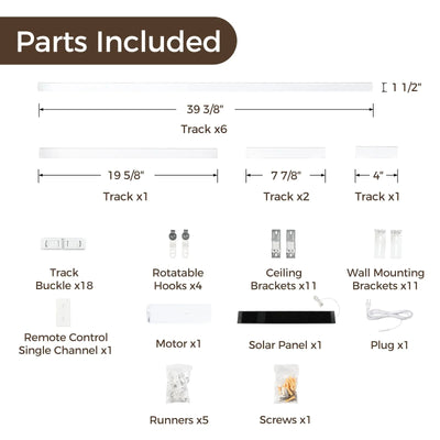 Jaylon Motorized Curtain Tracks -TWOPAGES CURTAINS