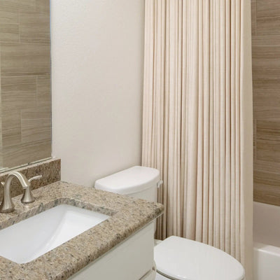 Custom Luxury Bathroom Curtains with Waterproof Layer