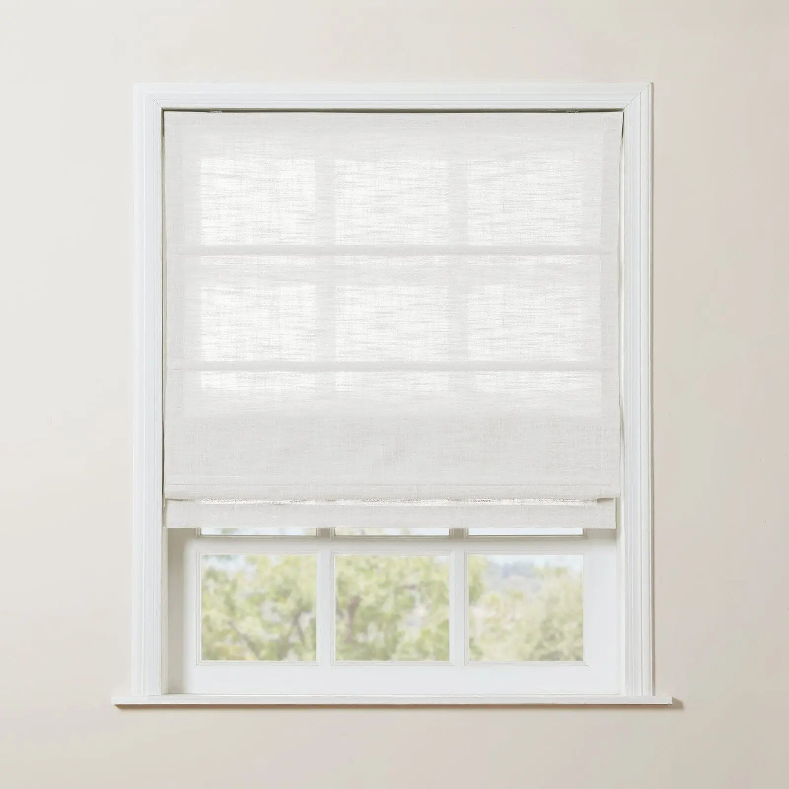 2 deals new Roman shades blinds white 17x85