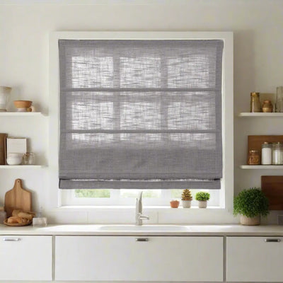 Liz Linen Roman Shade Cordless Plus Size -TWOPAGES