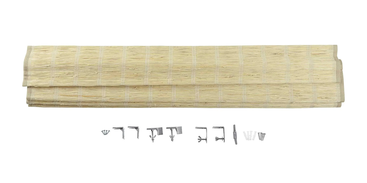 Rae Natural Ramie Jute Woven Wood Shades - Series M -TWOPAGES CURTAINS