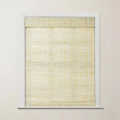 Rae Natural Ramie Jute Woven Wood Shades - Series M -TWOPAGES CURTAINS