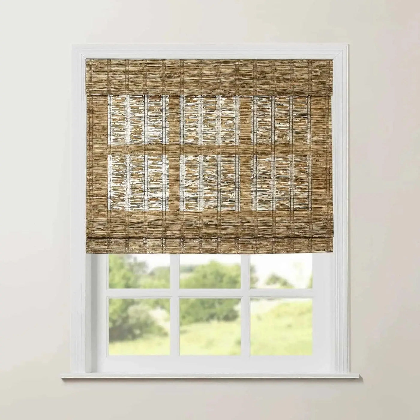 Rae Natural Ramie Jute Woven Wood Shades - Series M -TWOPAGES CURTAINS