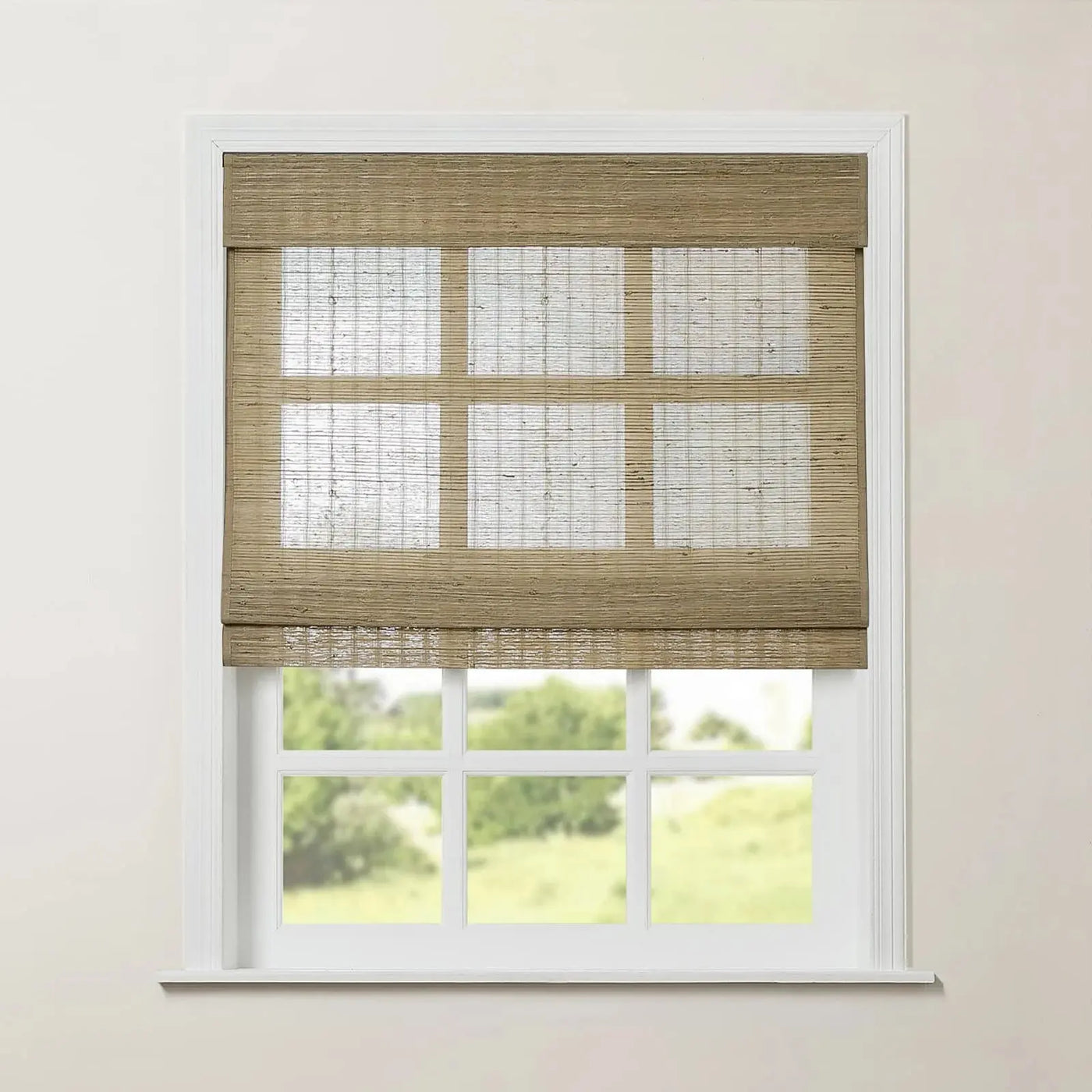 Rae Natural Ramie Jute Woven Wood Shades - Series M -TWOPAGES CURTAINS