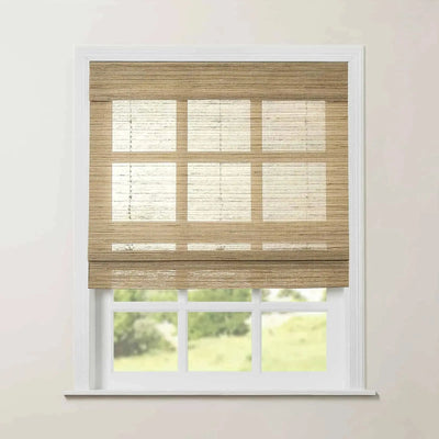 Rae Natural Ramie Jute Woven Wood Shades - Series M -TWOPAGES CURTAINS