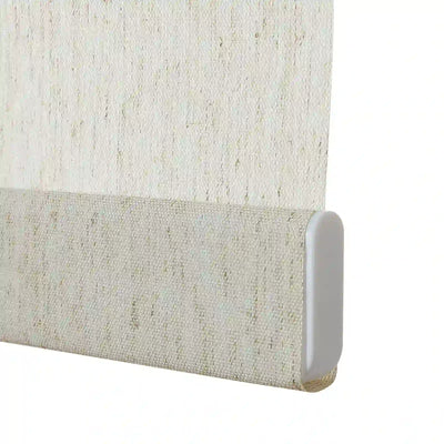 Alvin Motorized Linen Room Darkening Roller Shade