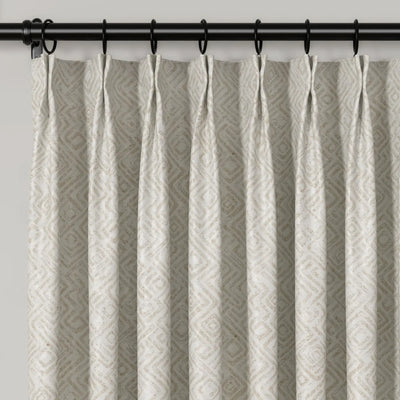 Lydia Scroll Jacquard Curtain Pleated TWOPAGES