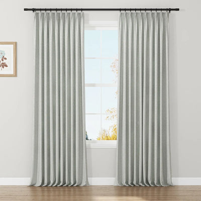 Lydia Scroll Jacquard Curtain Pleated TWOPAGES