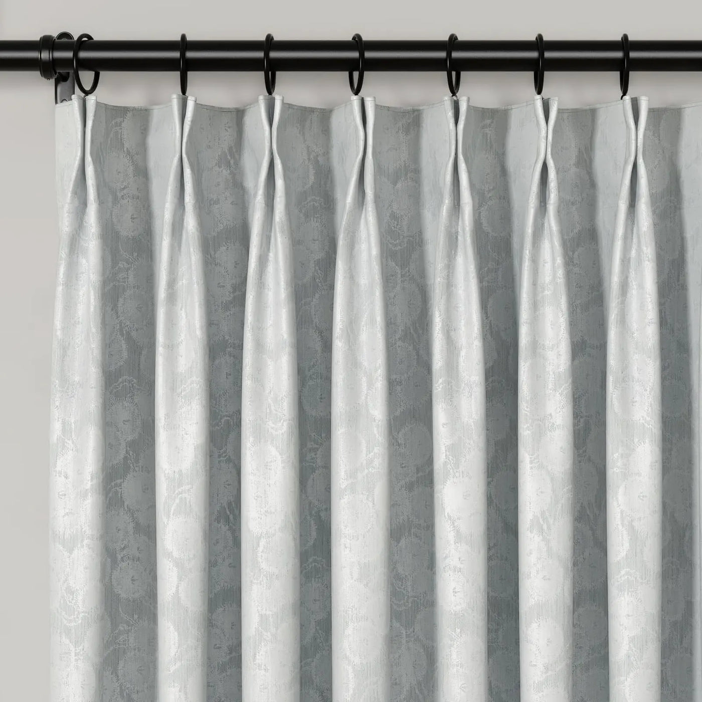 Lydia Daisy Jacquard Curtain Pleated TWOPAGES