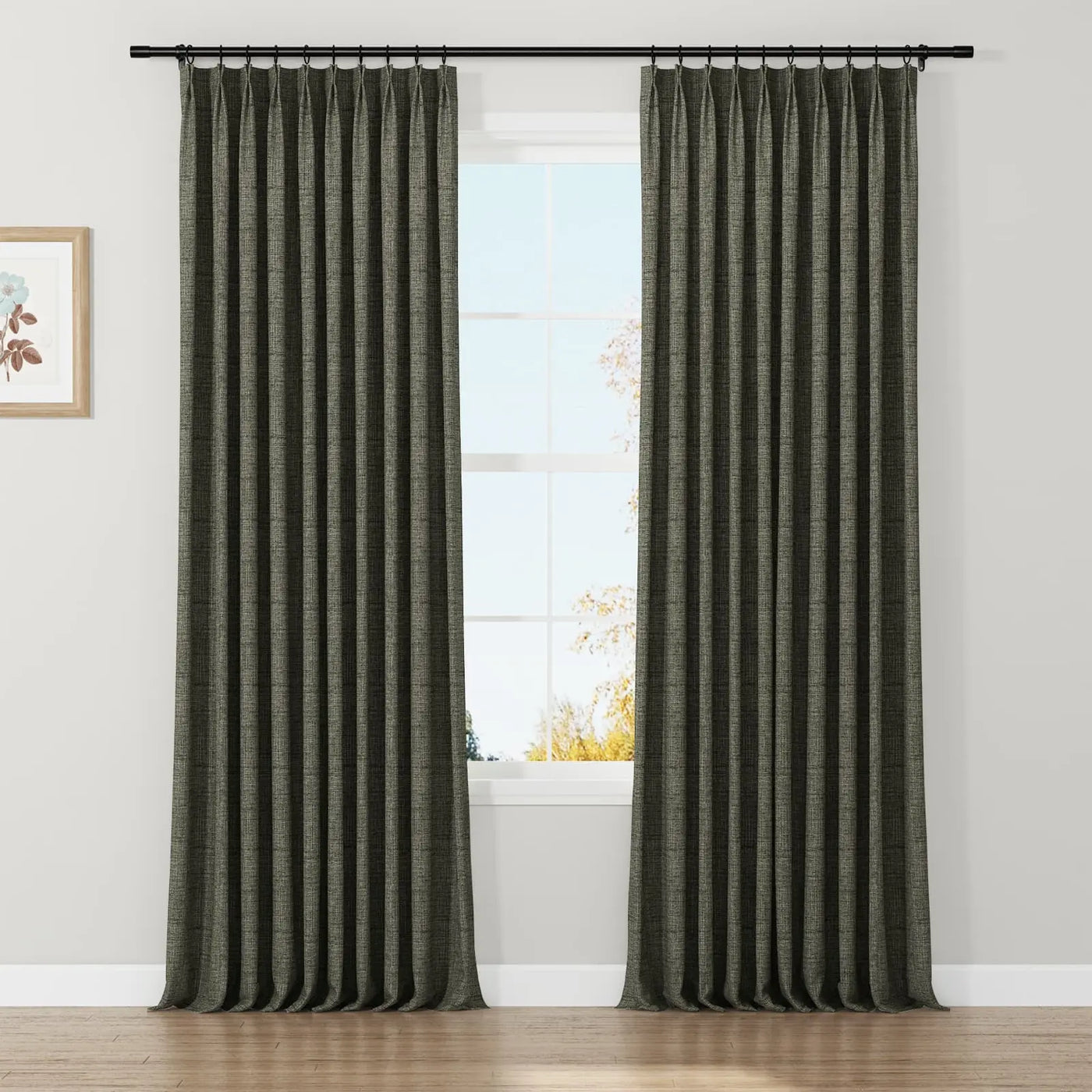 Lydia Lattice Jacquard Curtain Pleated TWOPAGES